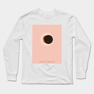 Lunar Eclipse - Orange Moon Long Sleeve T-Shirt